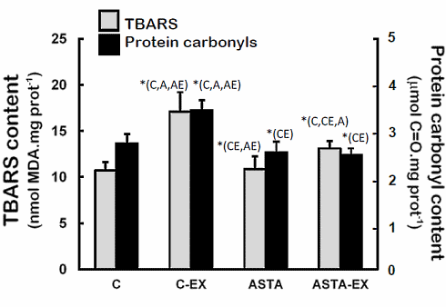Astaxanthine, een biochemische broertje van beta-caroteen, beschermt spiercellen bij extreme inspanning en verbetert het uithoudingsvermogen