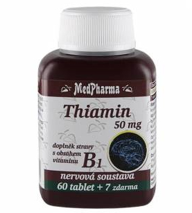 Supplement met 50 milligram vitamine B1 maakt opgewekt en verbetert reactievermogen