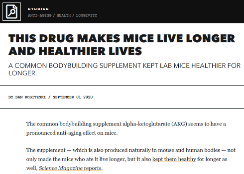 AKG, een longevity-supplement?