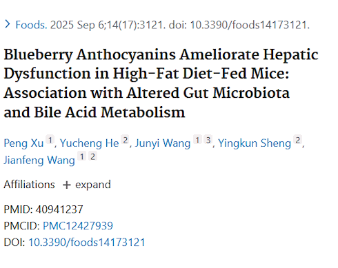 Blauwe bessen reduceren de vervetting van de lever