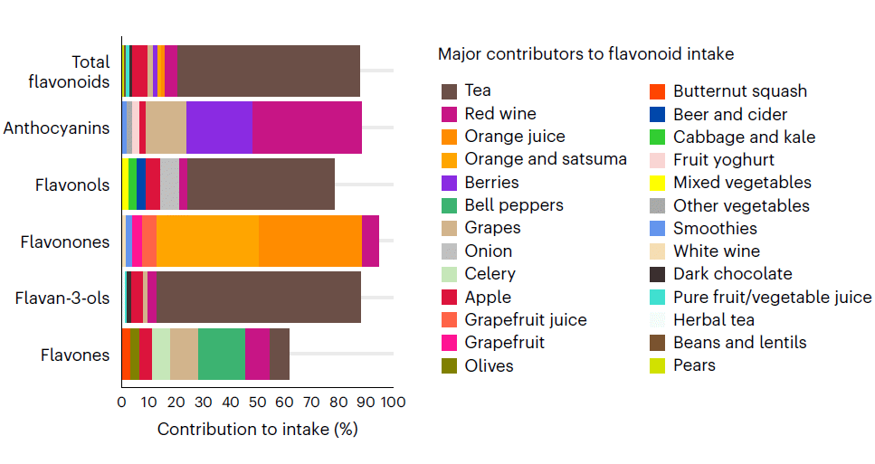 Diversiteit aan flavonoiden in voeding houdt je gezond