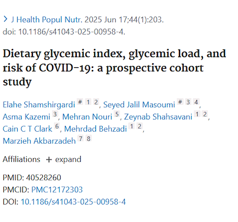 Lage glycemische index en lading houden SARS-CoV-2 buiten de deur