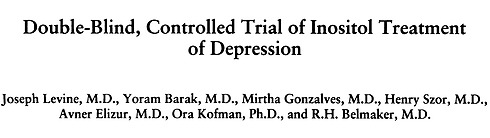Volgens een vergeten trial uit de vorige eeuw kan een fikse dagelijkse dosis inositol in een paar weken een zware depressie veranderen in een matige depressie.