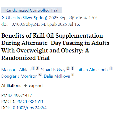 Krillolie reduceert spierverlies tijdens strikt dieet tot nul