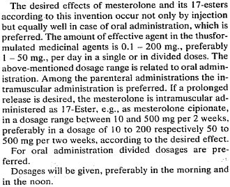 Mesterolone als antidepressivum en pepmiddel