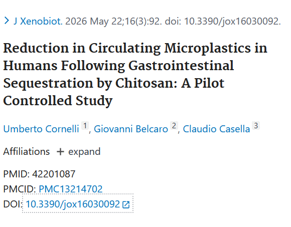 Minder microplastics in je lichaam door chitosan