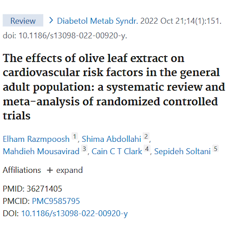 Hoge bloeddruk? Supplement met olive leaf extract vermindert kans op hartaanval