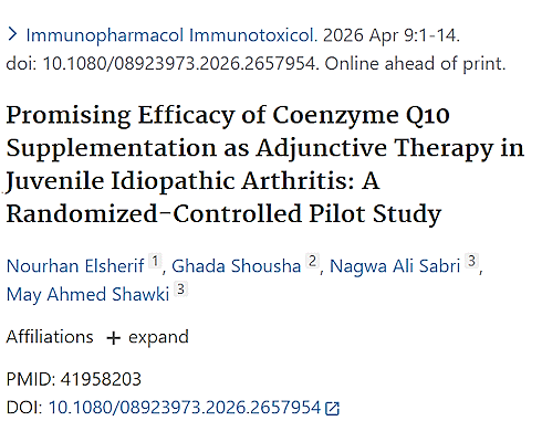 Q10 reduceert symptomen jeugdreuma