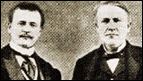 Eugene Sandow (links), Thomas Edison (rechts)