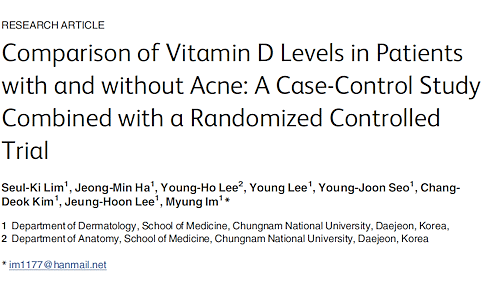 Bij een gezonde vitamine D-spiegel is de kans op acne kleiner